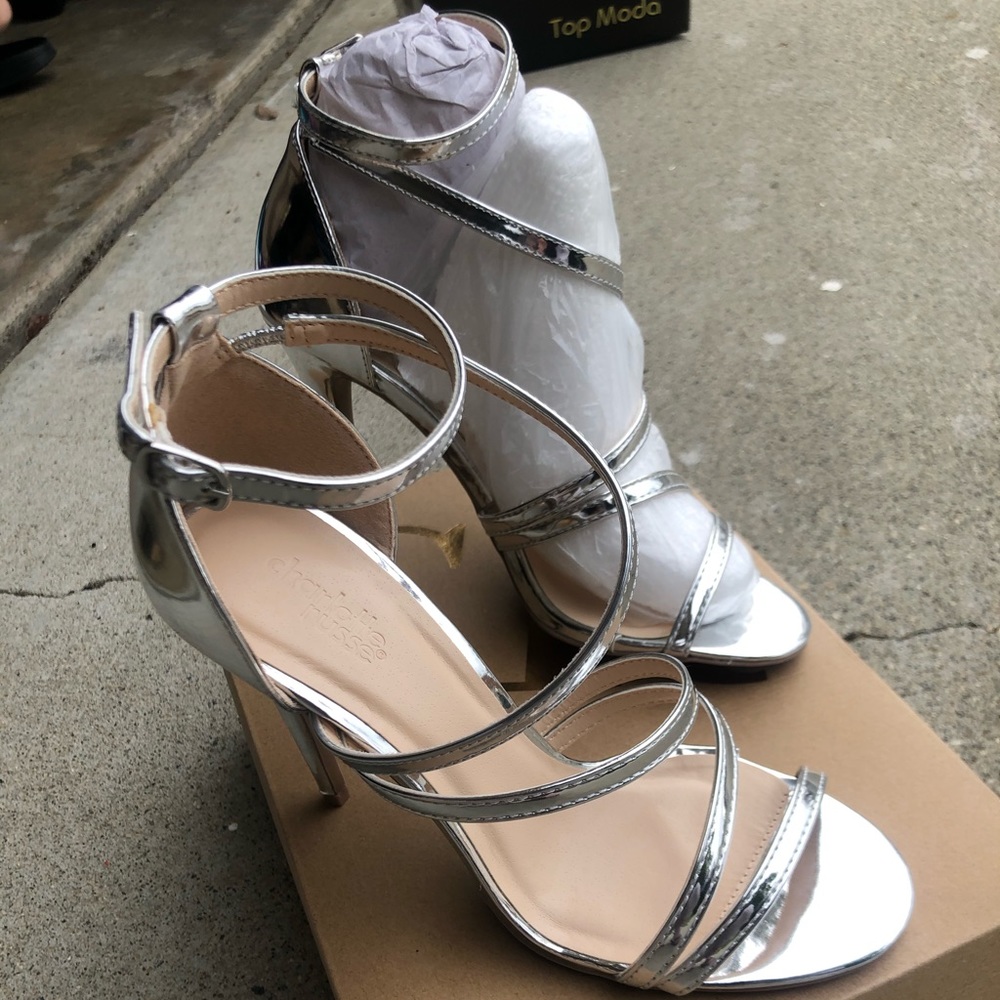 Silver heels